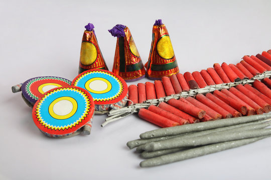 Indian Traditional Fire crackers during Diwali festival