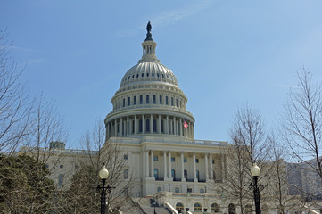 WASHINGTON, DC -6 APRIL 2019- View of the United States Capitol building, home of the United States...