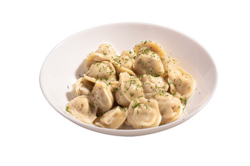 dumplings on the plate