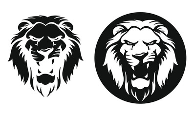 Lion vector wild head illustration