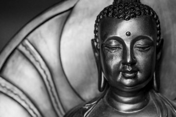 Fototapeta na wymiar Buddha statue close up