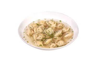 dumplings on the plate