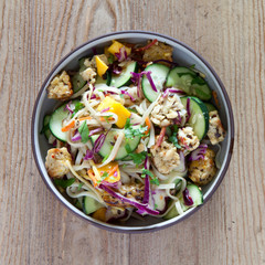 Rice Noodle Salad with Tempeh