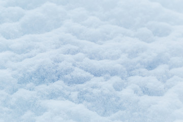 background of fresh snow texture in blue tone