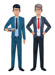 businessmen avatar cartoon character