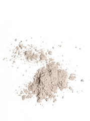Cosmetic powder isolated on white background