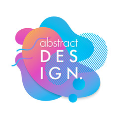 Trendy abstract composition with flowing liquid shapes and geometric elements.Dynamic fluid shapes.Abstract template perfect for prints,flyers,banners,presentations,covers,logos and more.