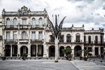 Fototapeta premium La habana, Kuba, Malecon, Carrebean Town, Plaza Vieja