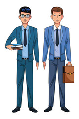 businessmen avatar cartoon character