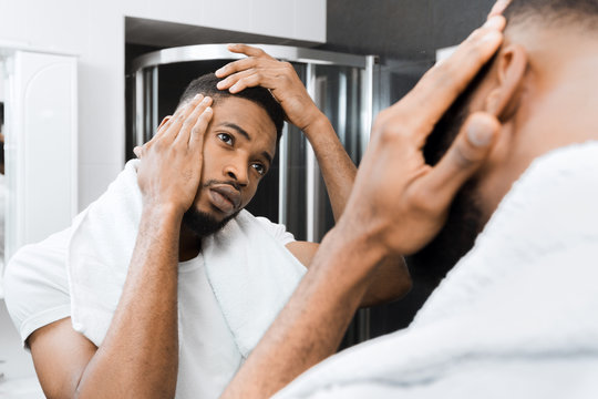 Hair and sculp problem concept