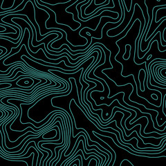 Topographic map lines background. Abstract vector illustration. Contour vector map.