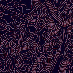 Topographic map lines background. Abstract vector illustration. Contour vector map.