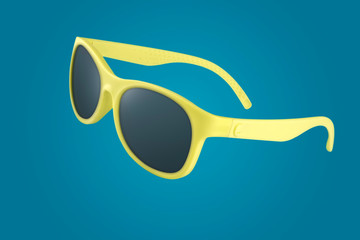 Yellow sunglasses for summer