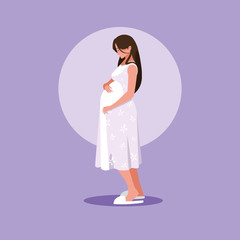 pregnant woman avatar character