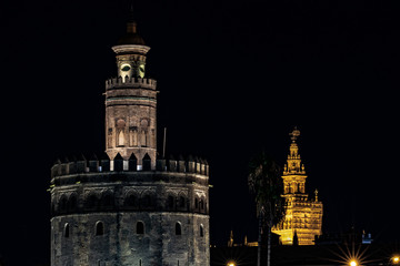 Fototapeta na wymiar Sevilla at night