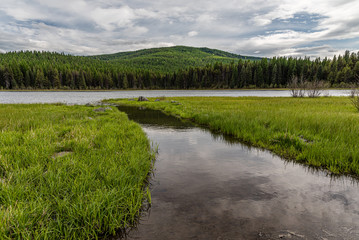Nile Lake In The Colville National Forest.