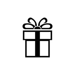Present, Gift Box Flat Vector Icon