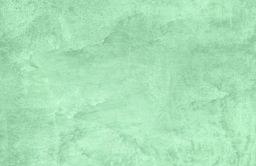 Trendy Neo mint colored low contrast Rough Concrete textured background to your concept or product. Color of the year 2020