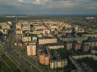 Obraz premium Aerial view of St. Petersburg
