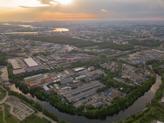 Obraz premium Aerial view of St. Petersburg