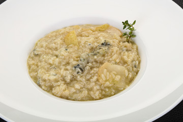 Risotto with pear and gorgonzola