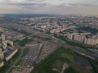 Fototapeta premium Aerial view of St. Petersburg