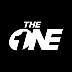 Number One negative space Symbol concept