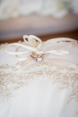 Wedding Rings on Pillow