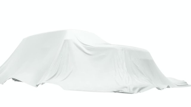 Presentation of prototype а new car at the exhibition. 4k.