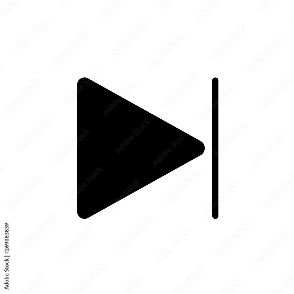 Poster play and pause button. vector.