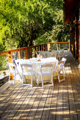 Table and Chairs on Deck