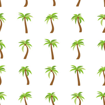Seamless Pattern with palm trees