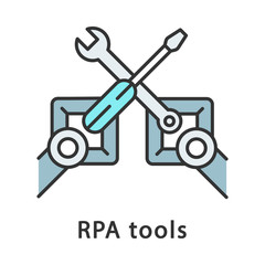 RPA tools color icon