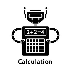 Calculation glyph icon