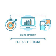 Fototapeta na wymiar Brand strategy concept icon