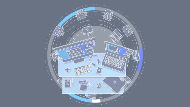 Promo Animation for Web Developer on alpha chanel