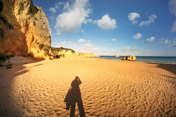 Rocky coast of Lagos, Portugal