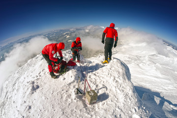 training of climbers on top