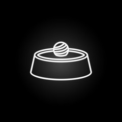 chocolate neon icon. Elements of chocolate set. Simple icon for websites, web design, mobile app, info graphics