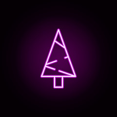 celebration, Christmas neon icon. Elements of christmas set. Simple icon for websites, web design, mobile app, info graphics