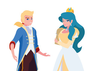 prince charming and princess of tales characters
