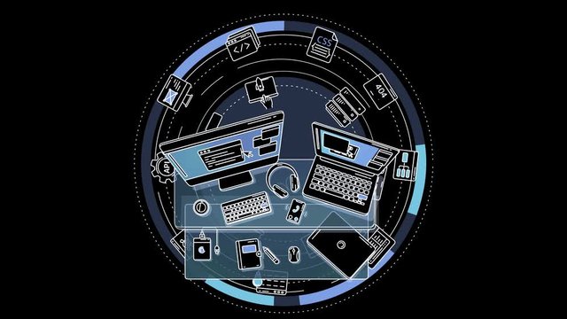 Promo Animation for Web Developer on alpha chanel