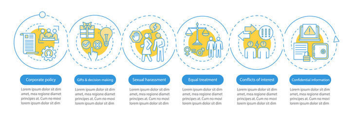 CSR vector infographic template