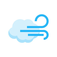 Simple weather vector icon in flat style