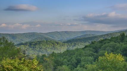 "Green Hills" Looking out across the Piedmont of North Carolina Zen Duder Blue Ridge Mountains Collection