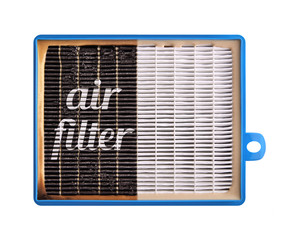 High efficiency air filter for HVAC system. new and used filter