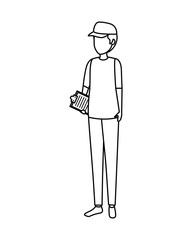 delivery worker avatar character
