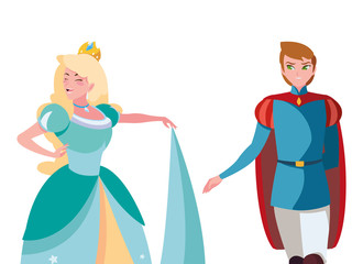 prince charming and princess of tales characters