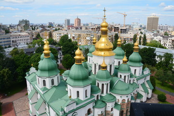 Cathédrale Sainte Sophie Kiev - Ukraine - obrazy, fototapety, plakaty