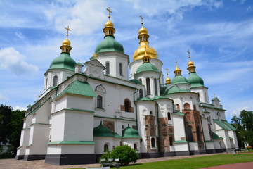 Cathédrale Sainte Sophie Kiev - Ukraine - obrazy, fototapety, plakaty